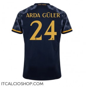 Real Madrid Arda Guler #24 Seconda Maglia 2023-24 Manica Corta